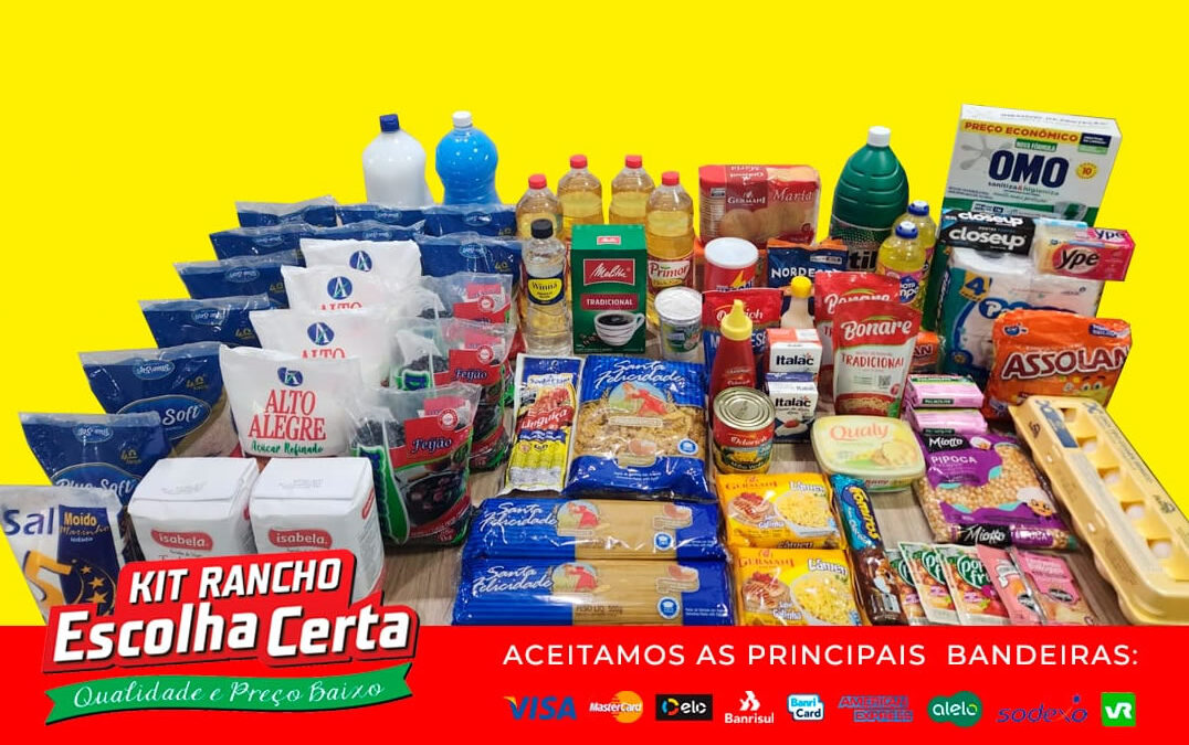 KIT RANCHO POPULAR As 3 Sacolas por apenas – R$ 329,90